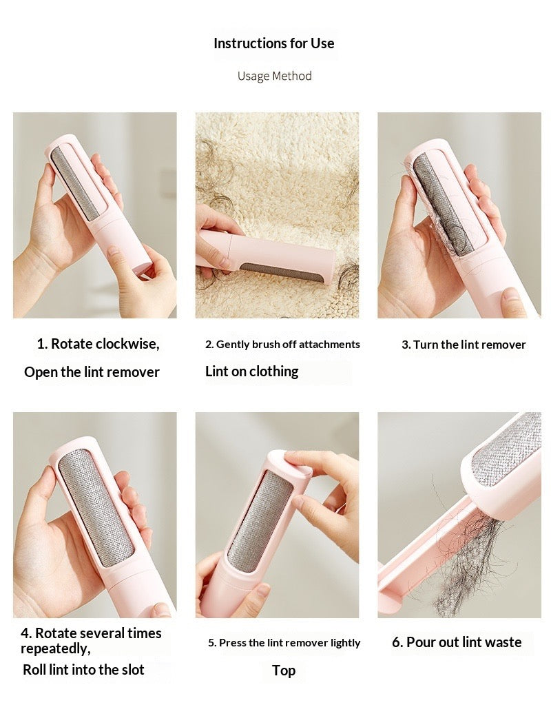 2-1 Reusable Pet Hair Remover Brush
